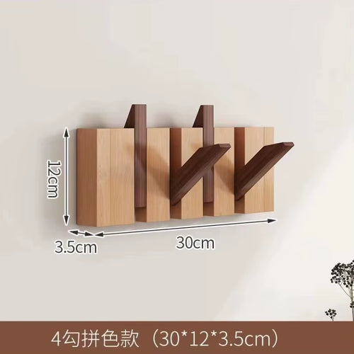 Light Luxury Minimalist Multifunctional Foldable Office Organizer Solid Wood Living Room Wall Shelves Home Entrance Door Storage