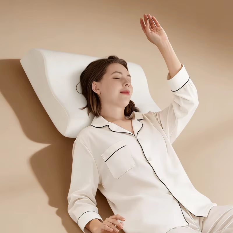 Hot Selling Foam Neck Contour Orthopedic Cervical Sleep Memory Foam Pillow Side Sleeper Pillow