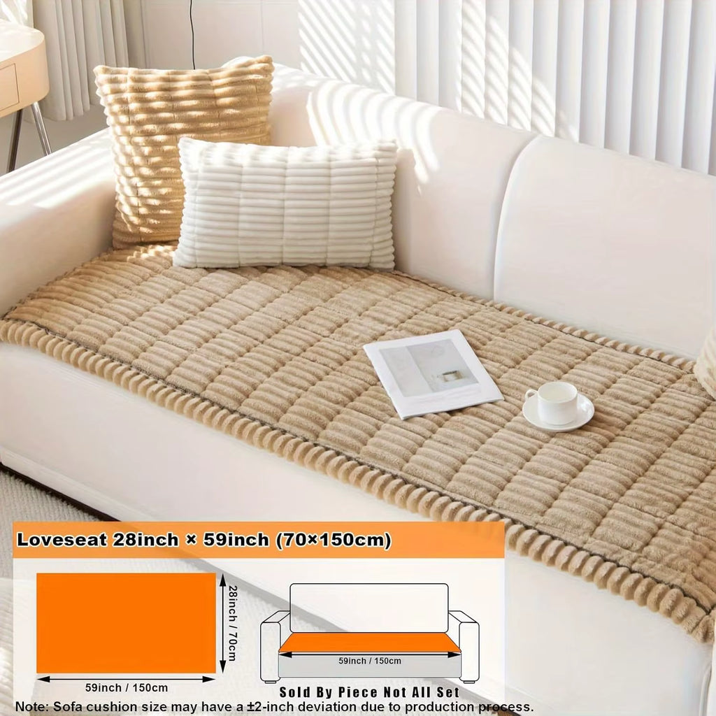 Modern Checkered Quilted Polyester Pet Couch Cover Dogs Washable Non-Slip Protector Pet Friendly Dog Mat for Couches Sofas