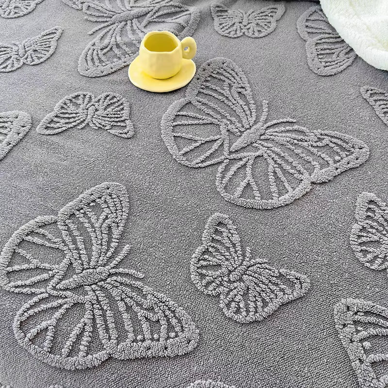Modern One Piece Set Raschel Taffeta Lambswool Reactive Printed Quilting Solid Blanket Four Seasons Anti-Static