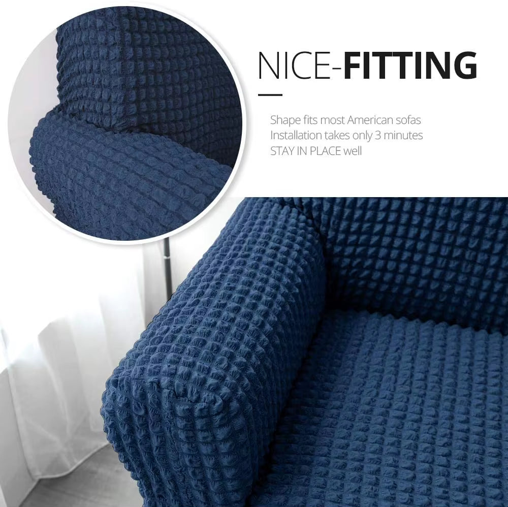 Wholesale Furniture Slipcover Elastic Stretch Sofa Cover with Skirt Custom 3 Bodies Covers Sofa
