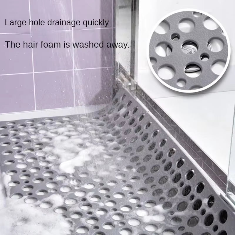 Bathroom Mat Anti-Slip TPE Suction Grip Mat Non Slip Bathtub Strong Suction Anti-Mold Shower with Suction Cup Bathroom Product