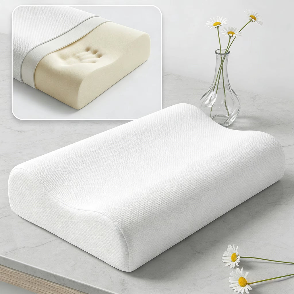 Hot Selling Foam Neck Contour Orthopedic Cervical Sleep Memory Foam Pillow Side Sleeper Pillow
