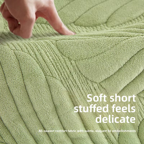 Fjord Nordic-Leaf Chivas Velvet Sofa Cushion Full-Cover Four-Season Universal Non-Slip Electric Recliners 60*225Cm LHY Model