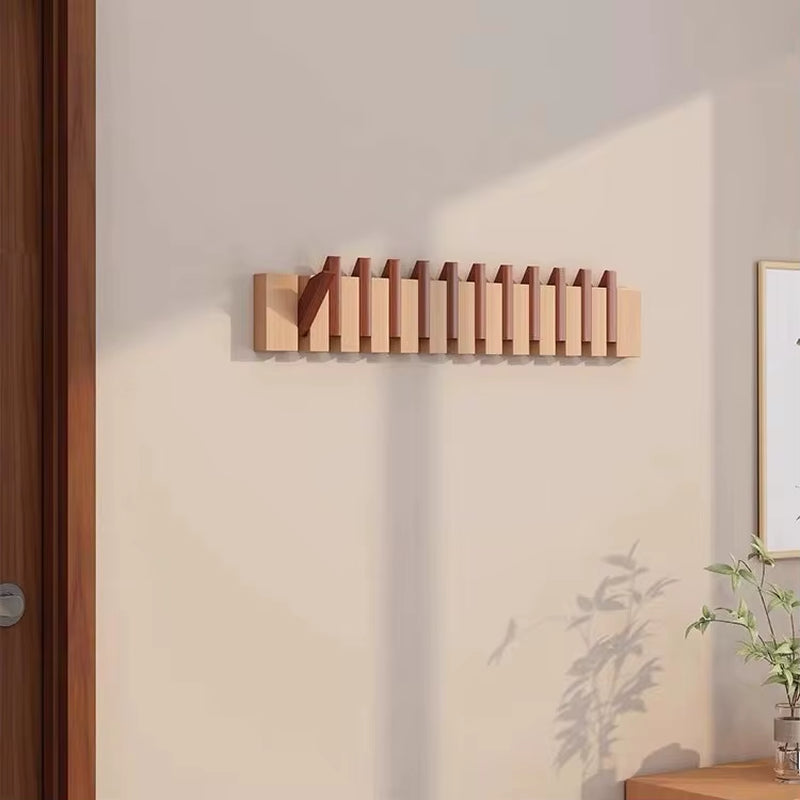 Light Luxury Minimalist Multifunctional Foldable Office Organizer Solid Wood Living Room Wall Shelves Home Entrance Door Storage