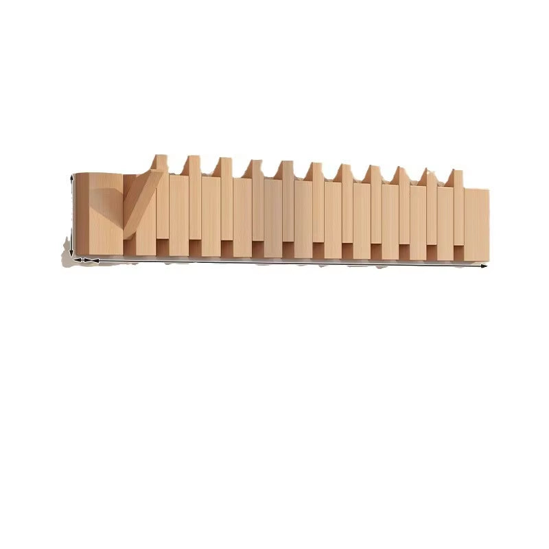 Light Luxury Minimalist Multifunctional Foldable Office Organizer Solid Wood Living Room Wall Shelves Home Entrance Door Storage