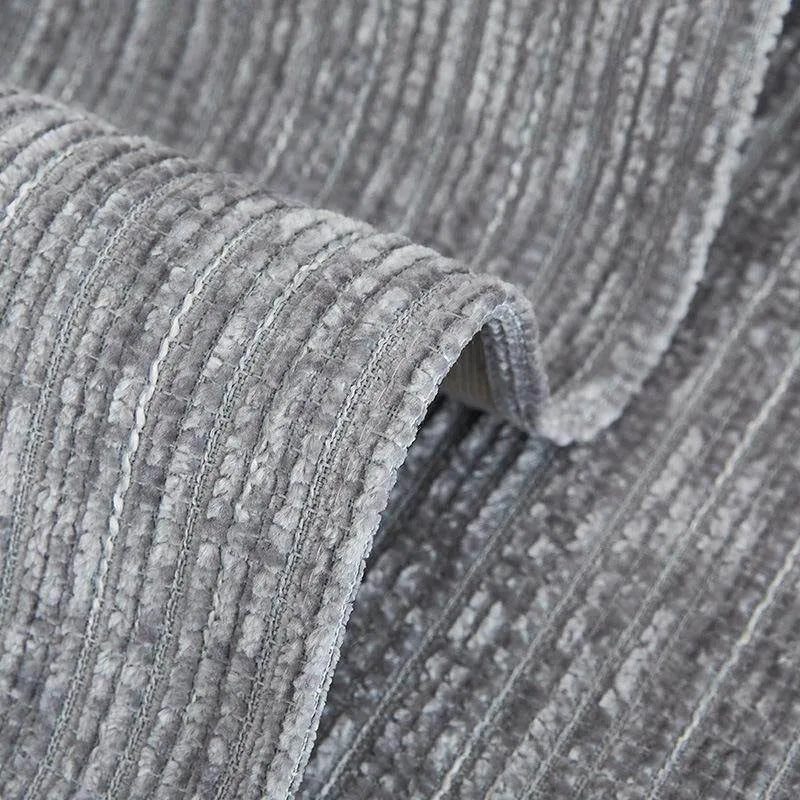 Bryn Striped Chenille Couch Seat Panel, texture detail