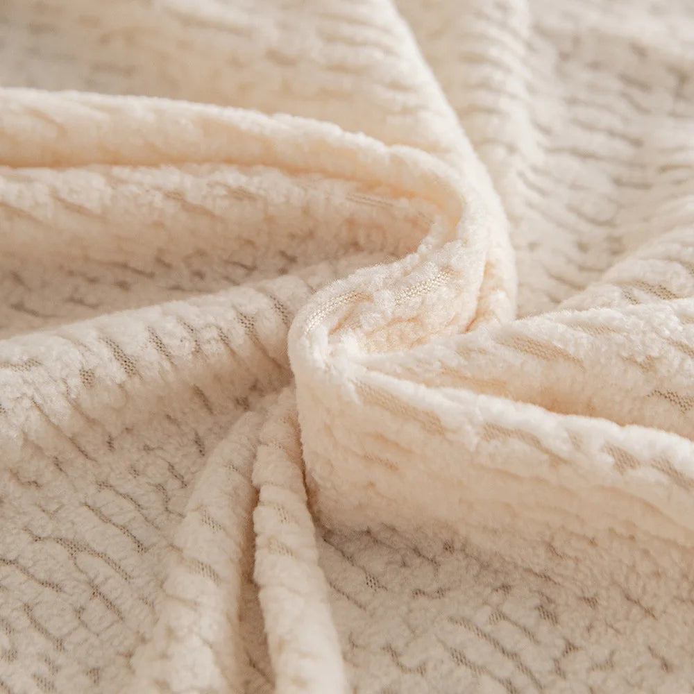 Elin Plush Velvet Couch Slipcover, texture detail