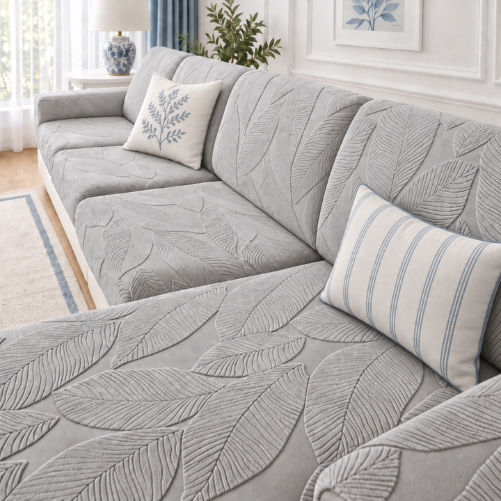 Isla Spill Resistant Couch Cushion Covers in light gray