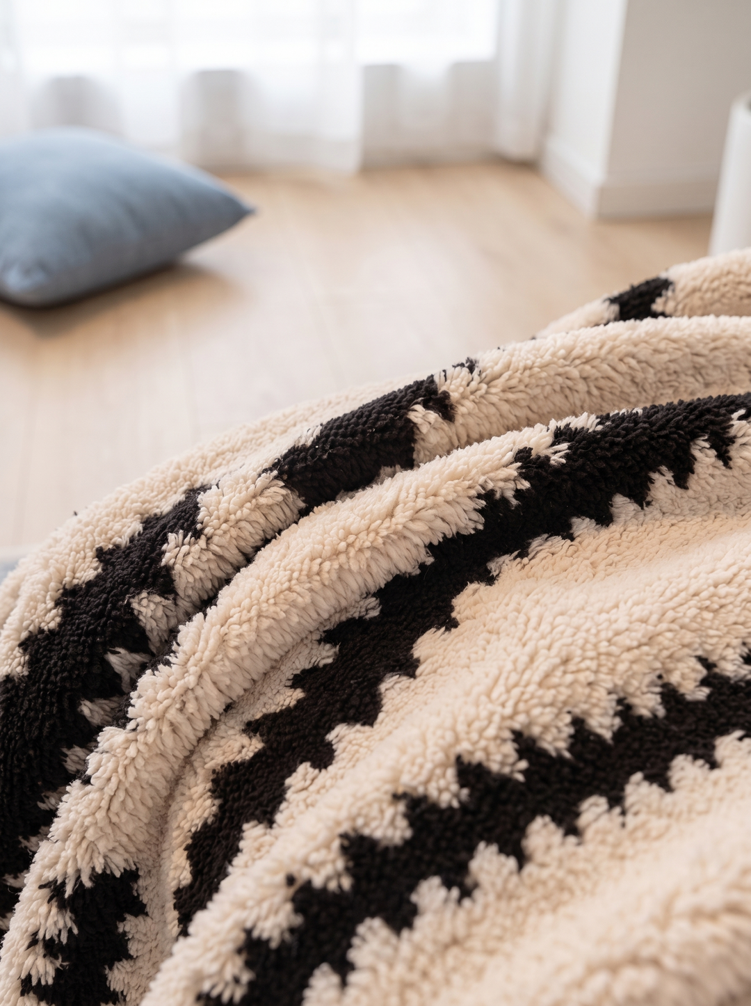 warm jacquard fleece sofa cover iwt2