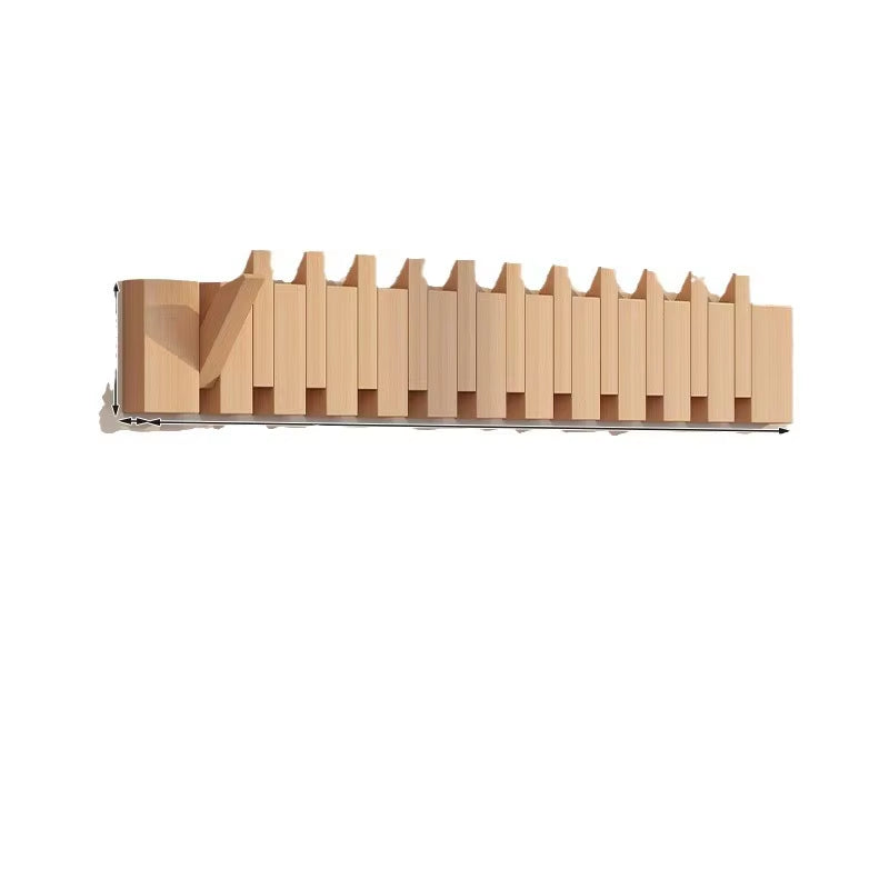 Light Luxury Minimalist Multifunctional Foldable Office Organizer Solid Wood Living Room Wall Shelves Home Entrance Door Storage