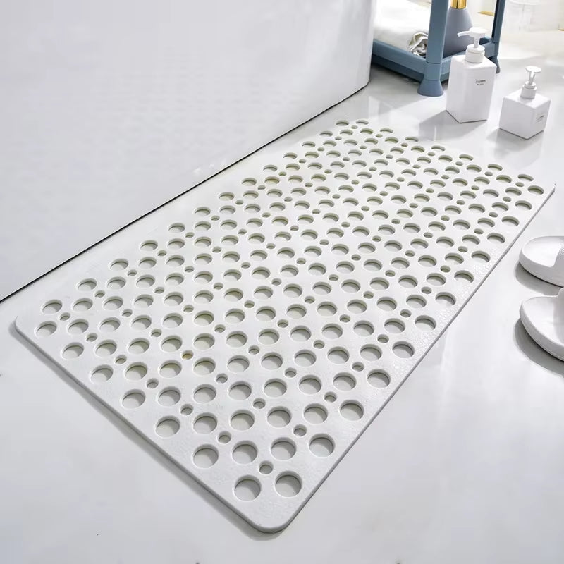 Bathroom Mat Anti-Slip TPE Suction Grip Mat Non Slip Bathtub Strong Suction Anti-Mold Shower with Suction Cup Bathroom Product