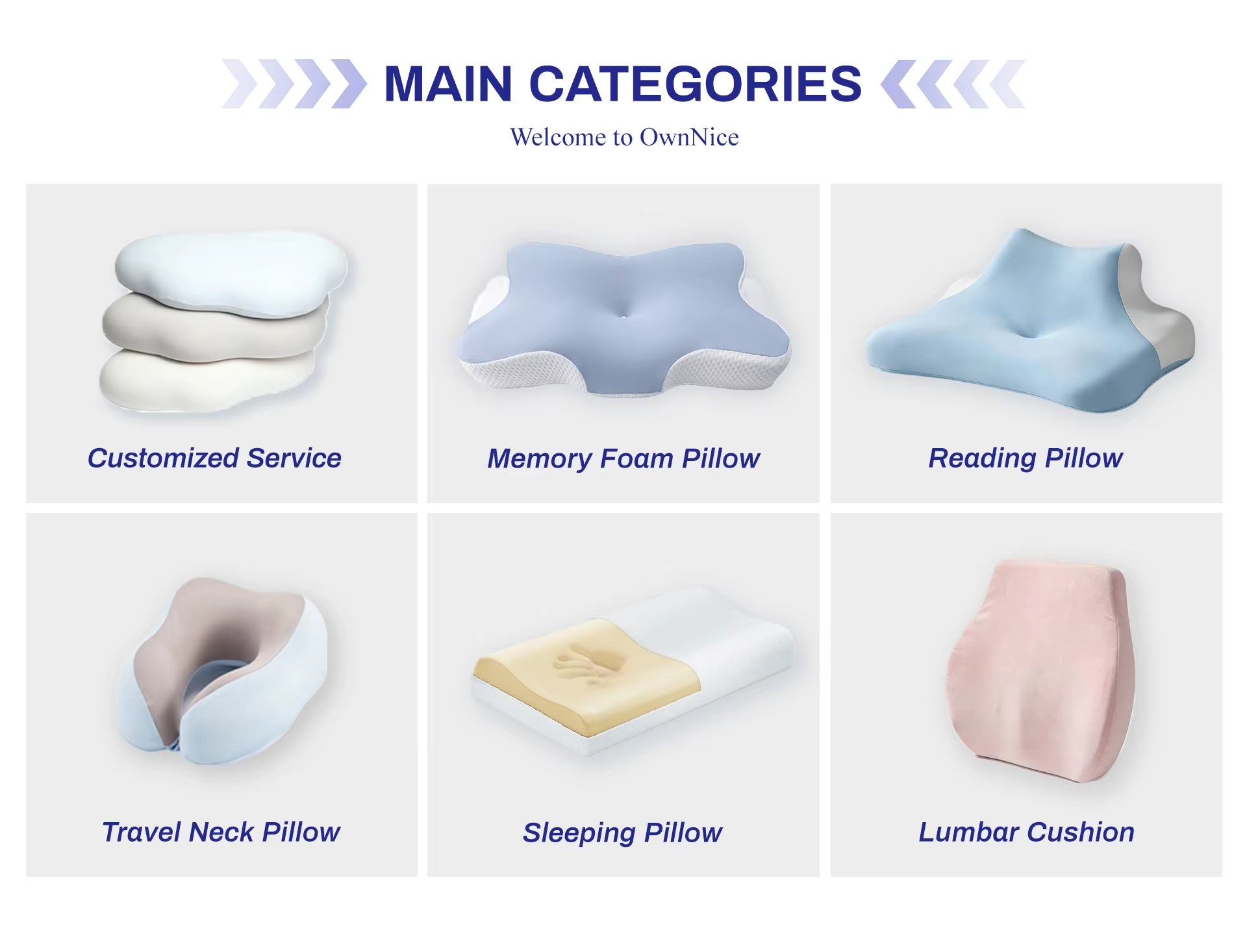 Hot Selling Foam Neck Contour Orthopedic Cervical Sleep Memory Foam Pillow Side Sleeper Pillow