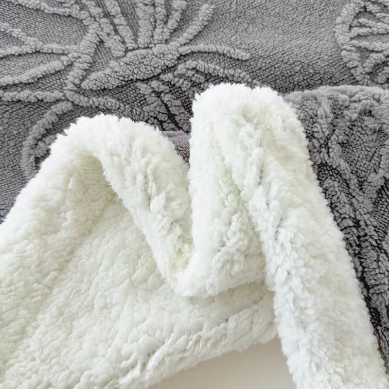 Modern One Piece Set Raschel Taffeta Lambswool Reactive Printed Quilting Solid Blanket Four Seasons Anti-Static